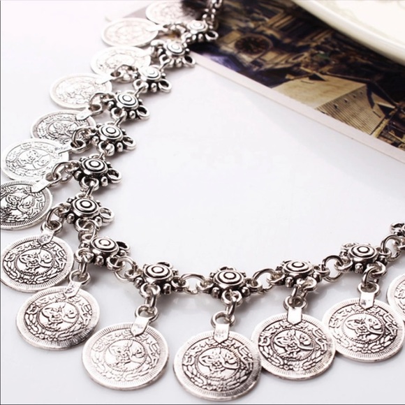 Boho Coin Necklace - Picture 3 of 3